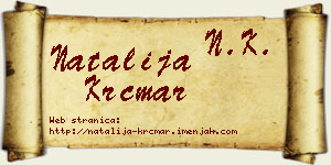 Natalija Krčmar vizit kartica